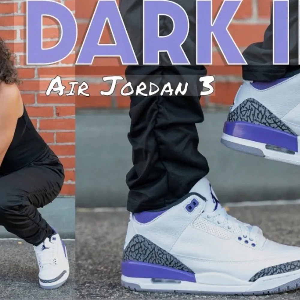 Jordan 3 Retro Dark Iris - Men’s 9.5